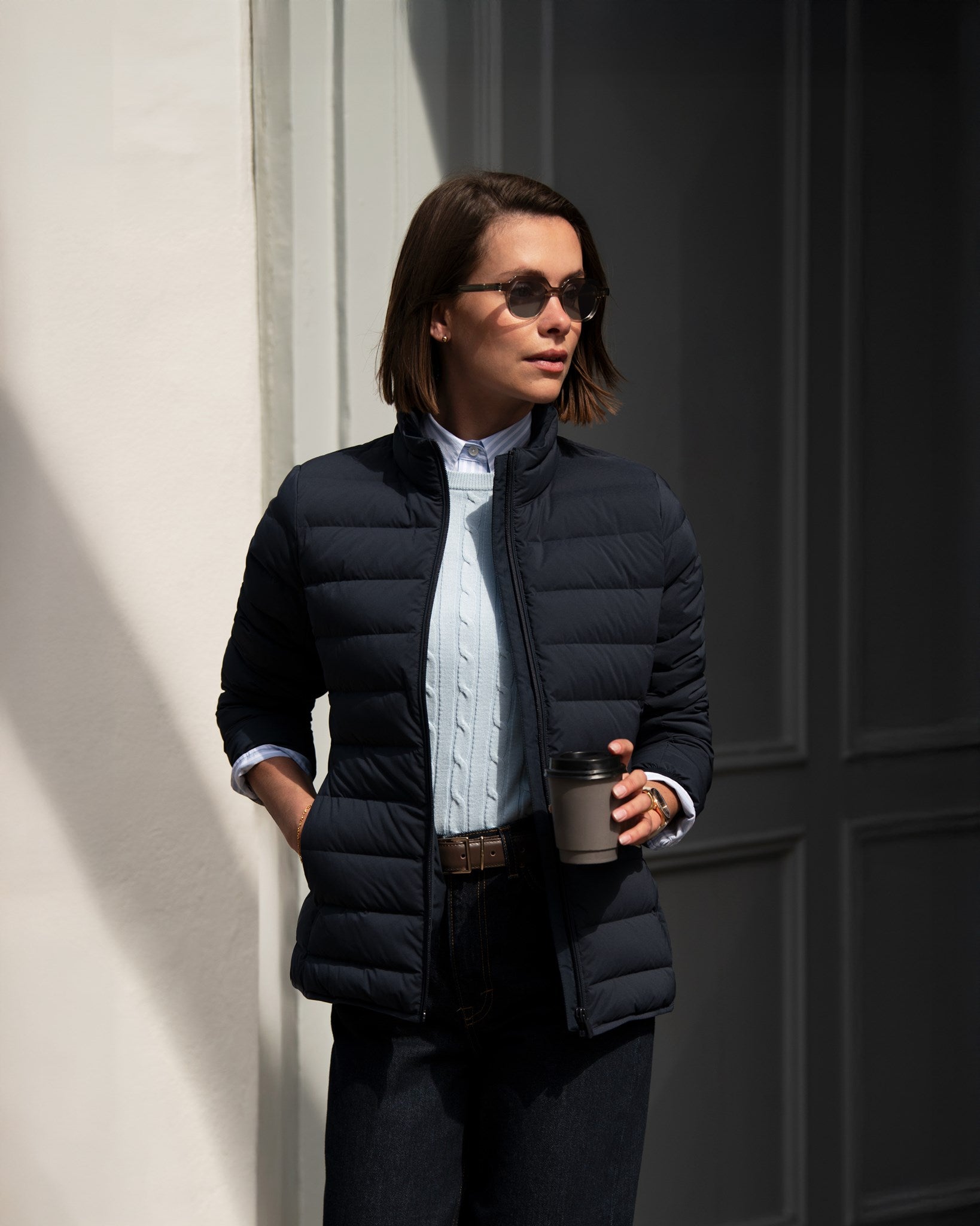 Avalon Women Navy AW25 Modelimage