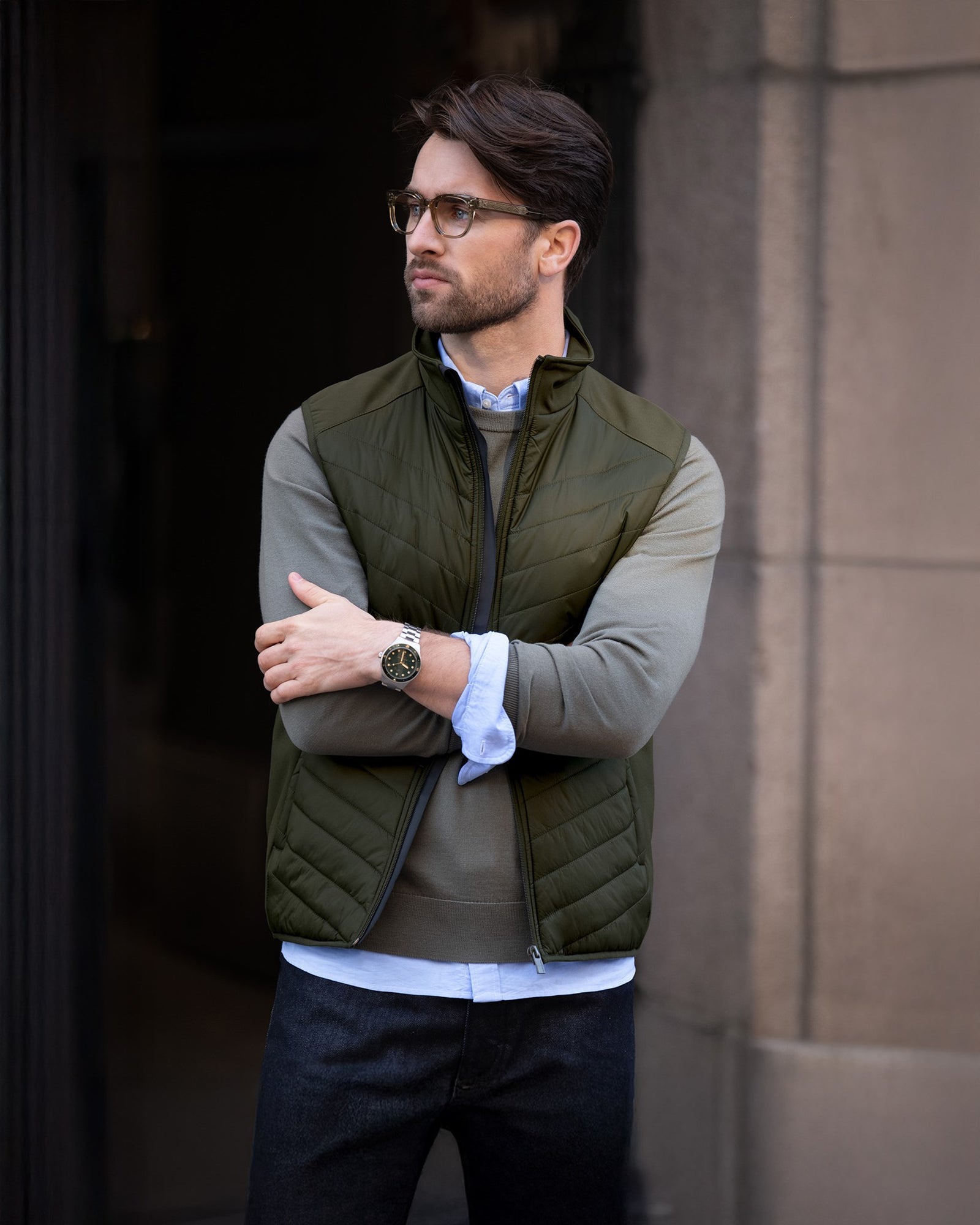 Benton Men Olive Back