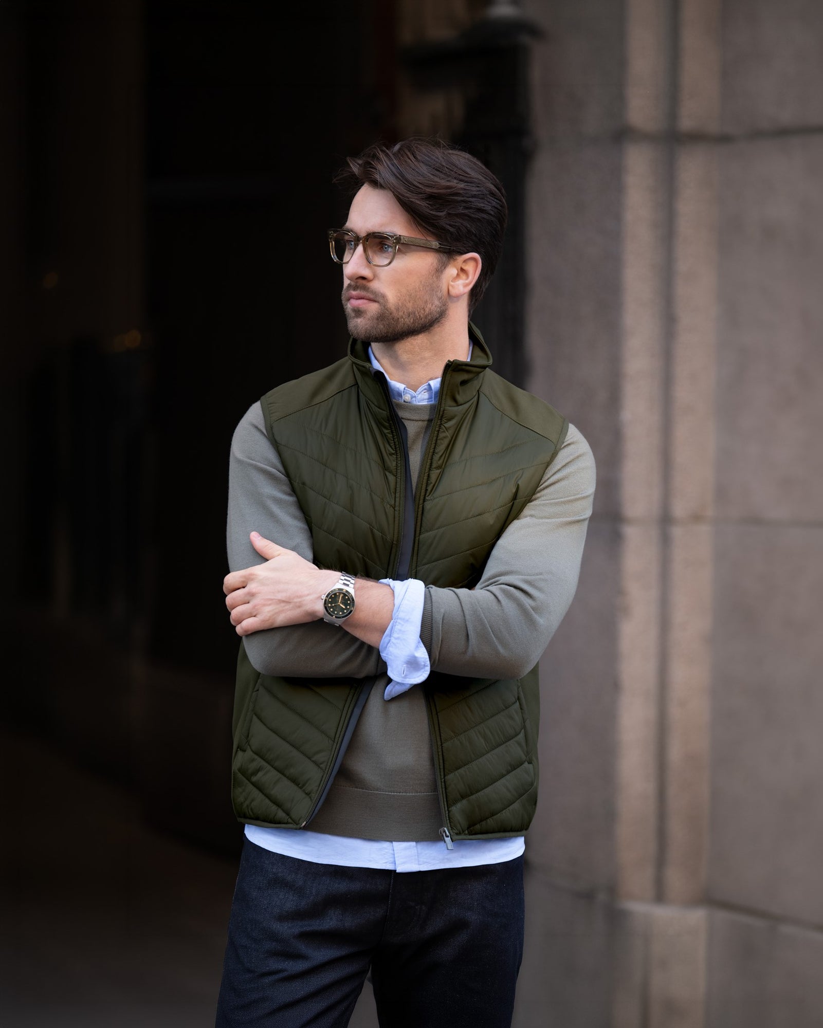 Benton Men Olive Back