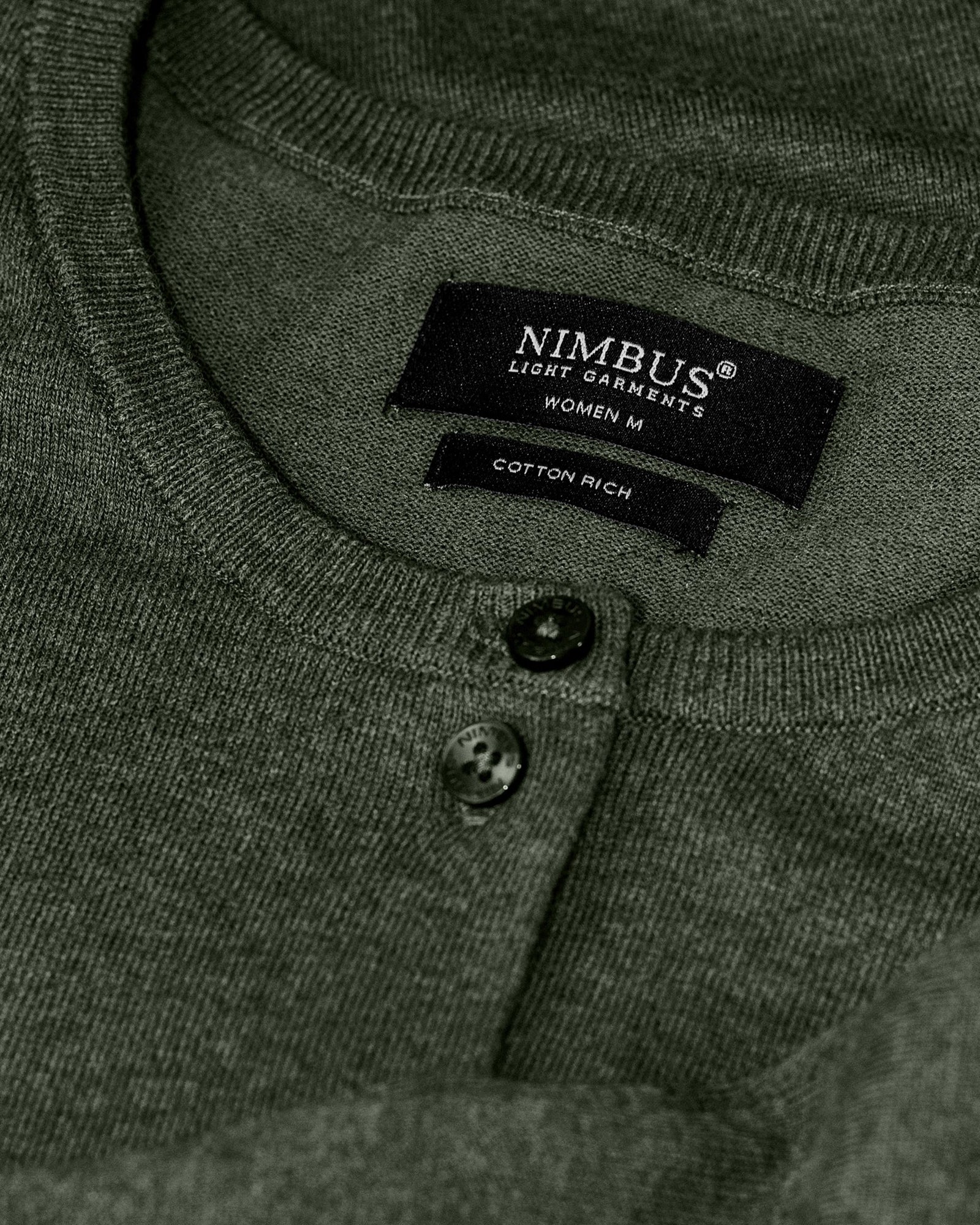 Brighton Cardigan Women Olive Melange Back