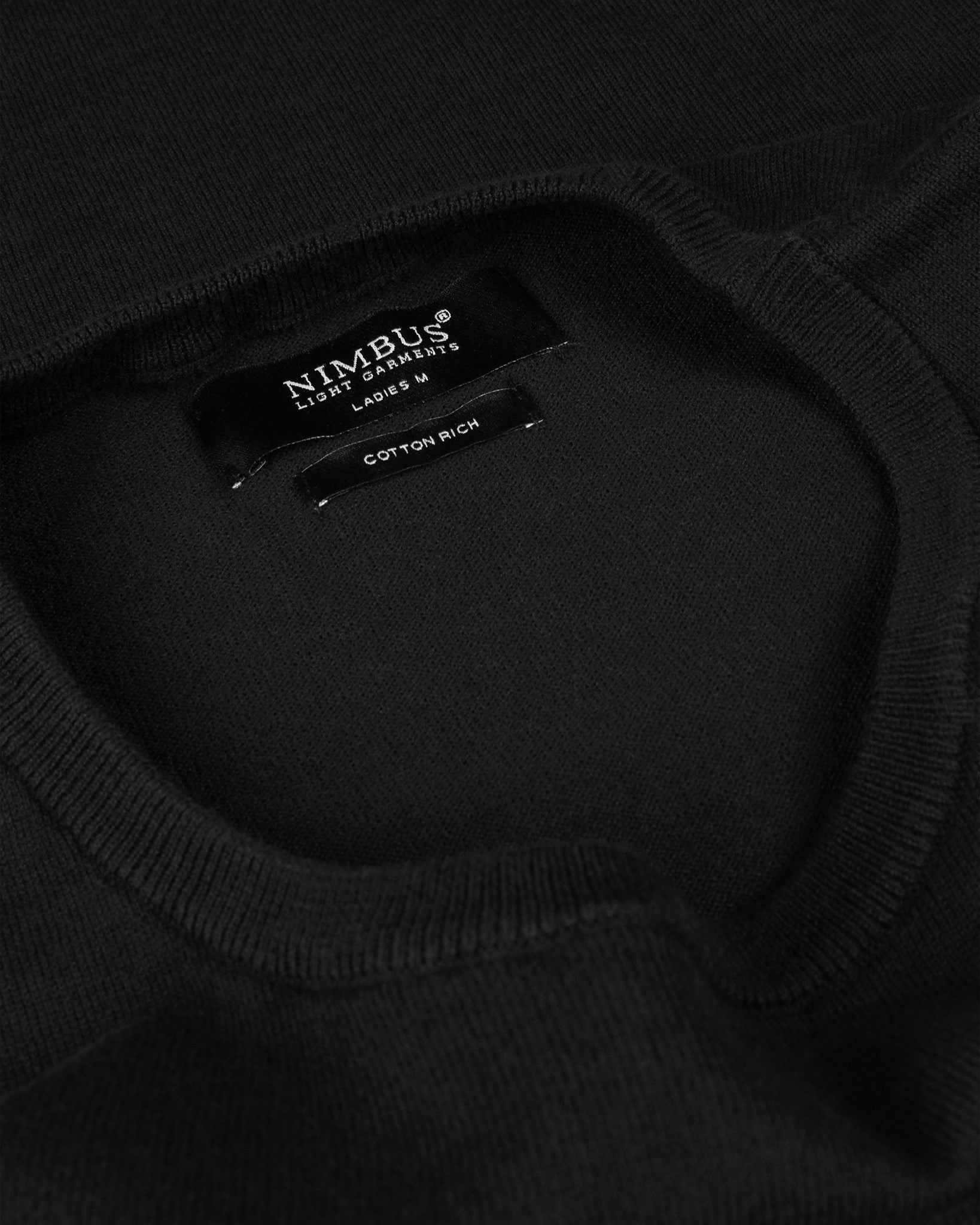 Brighton O Neck Women Black Closeup 1