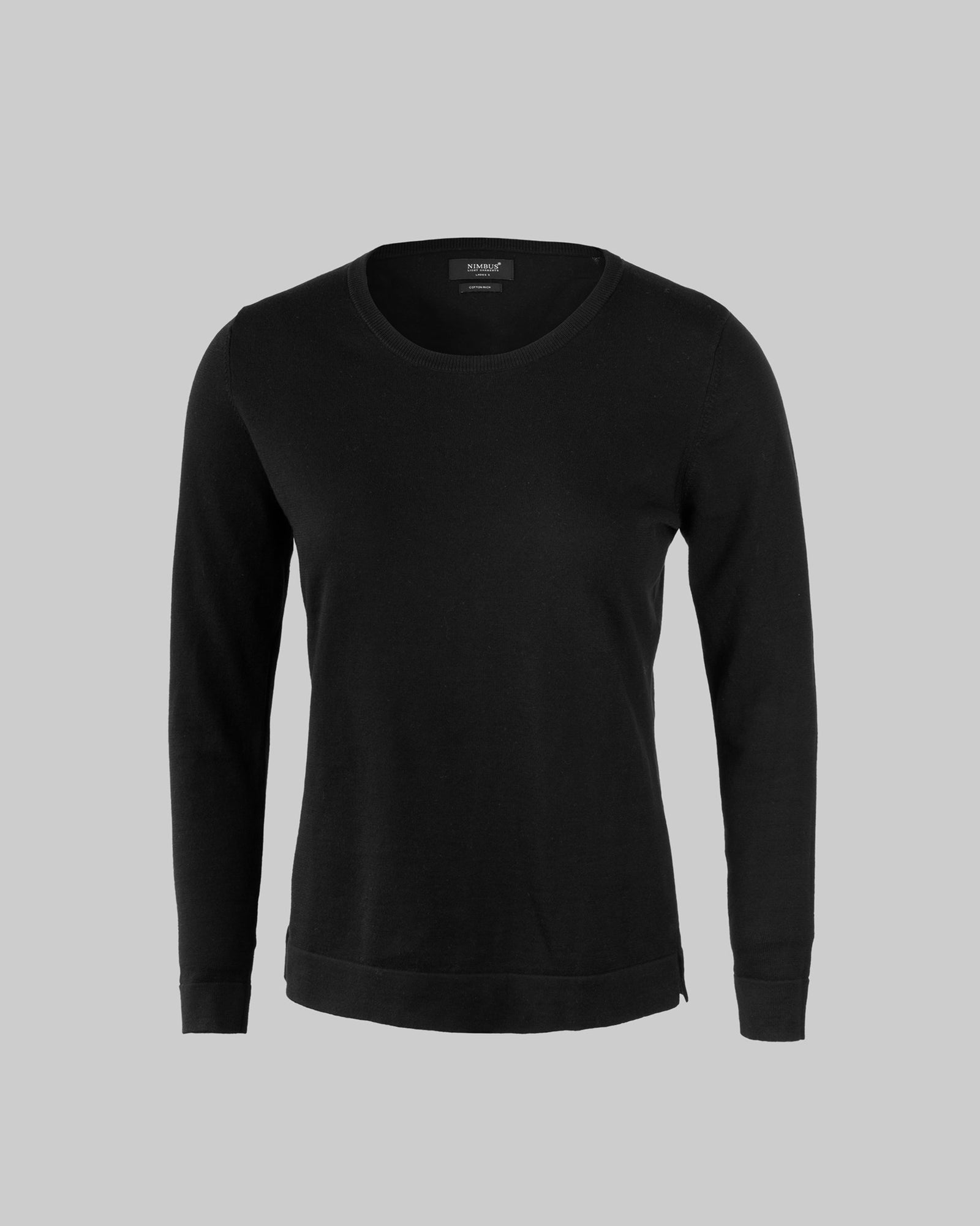 Brighton O Neck Women Black Back