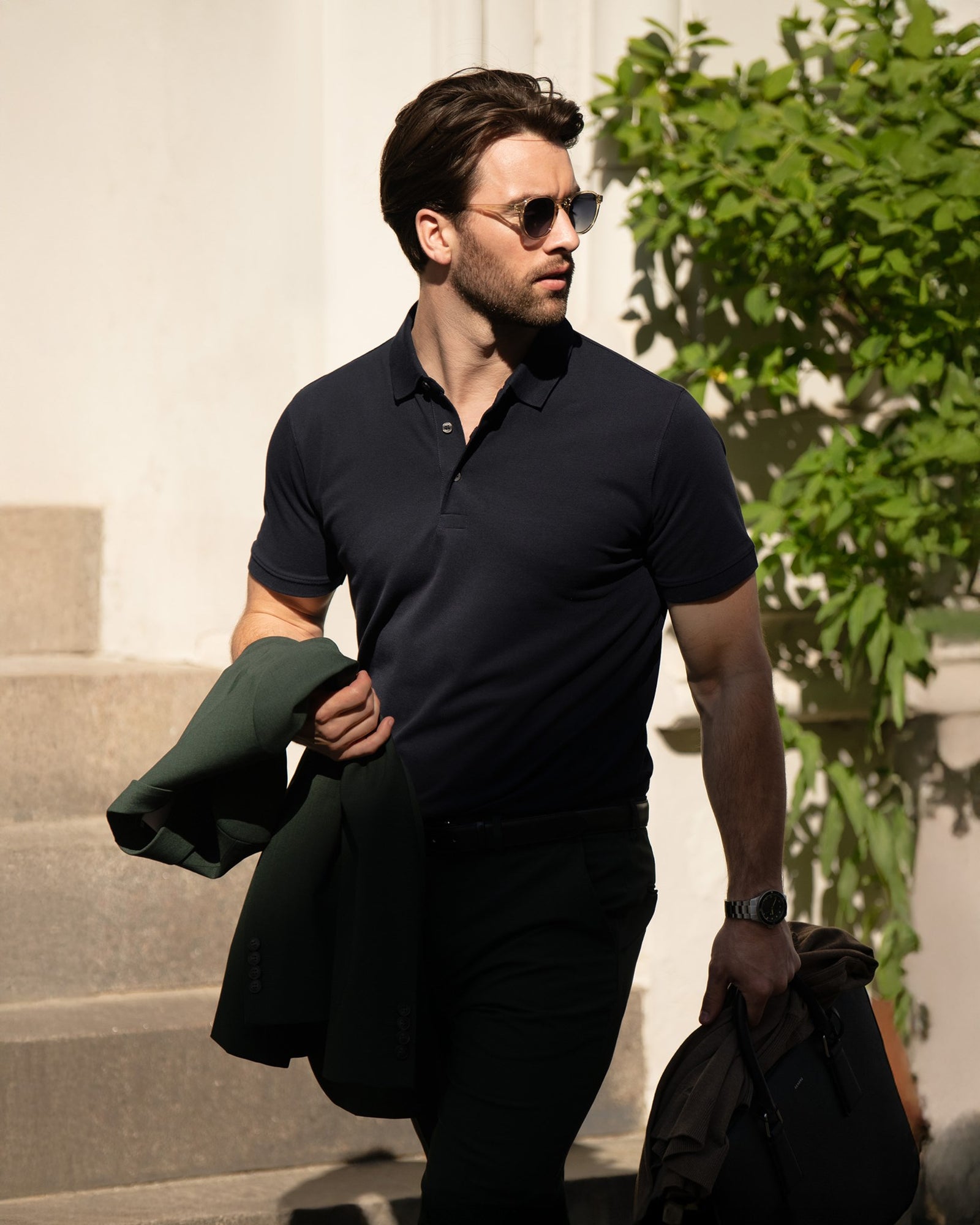 Harvard Classic Men Olive Back