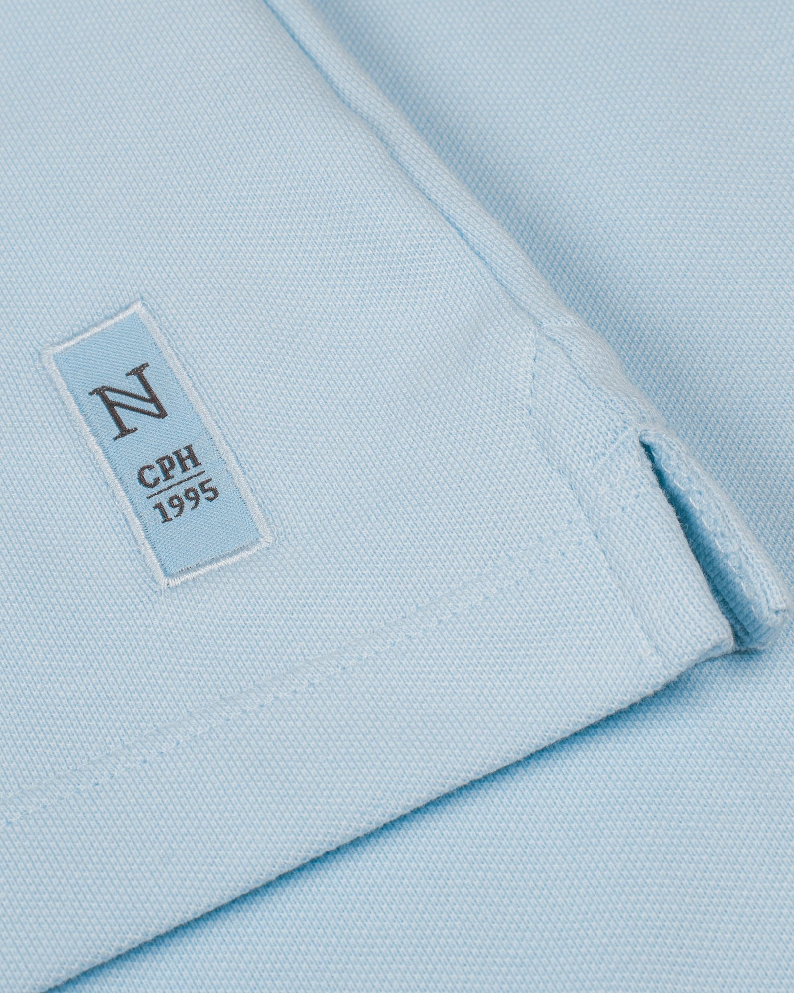 Harvard V Neck Women Sky Blue Back