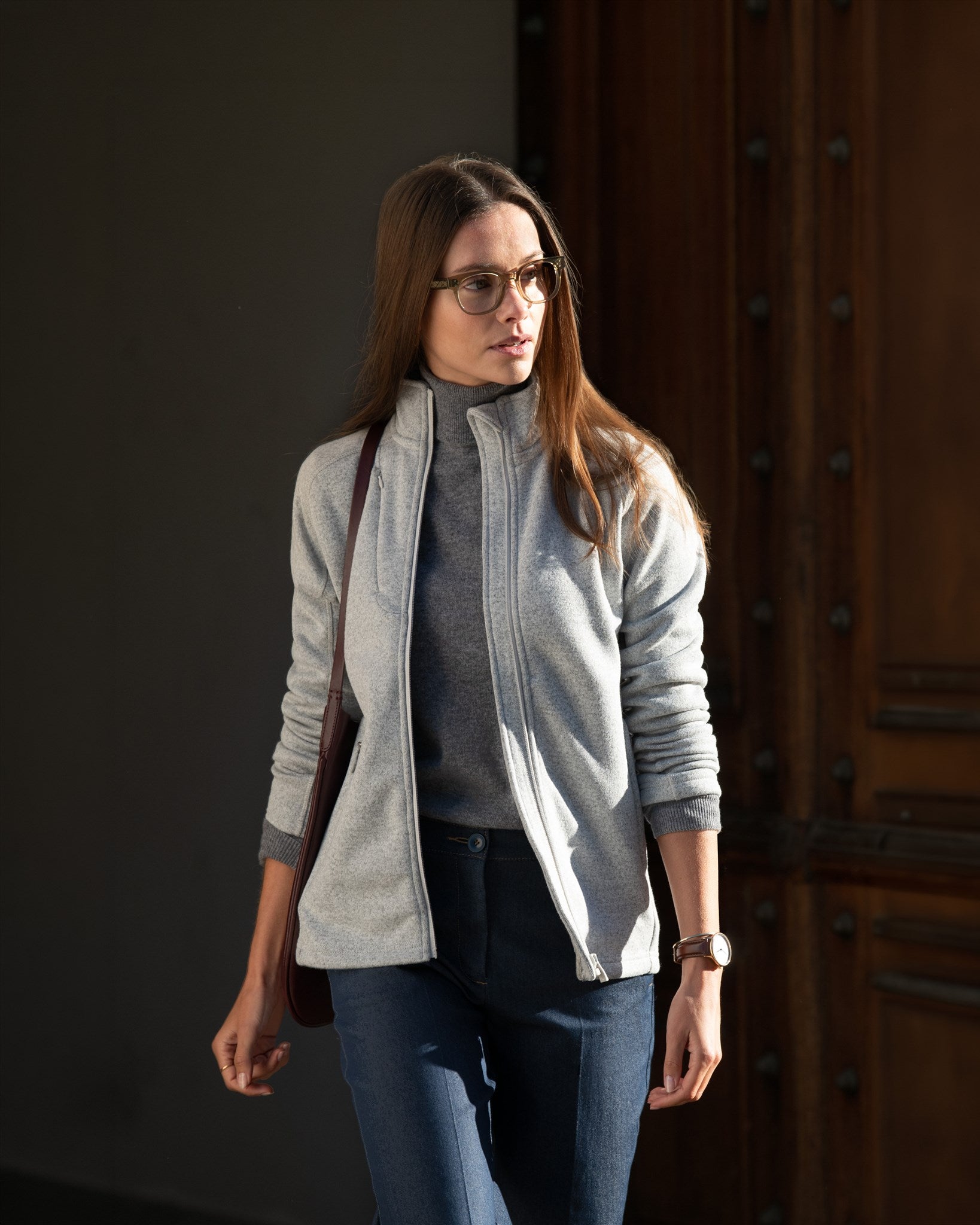 Montana Women Light Grey Melange SS25 Modelimage