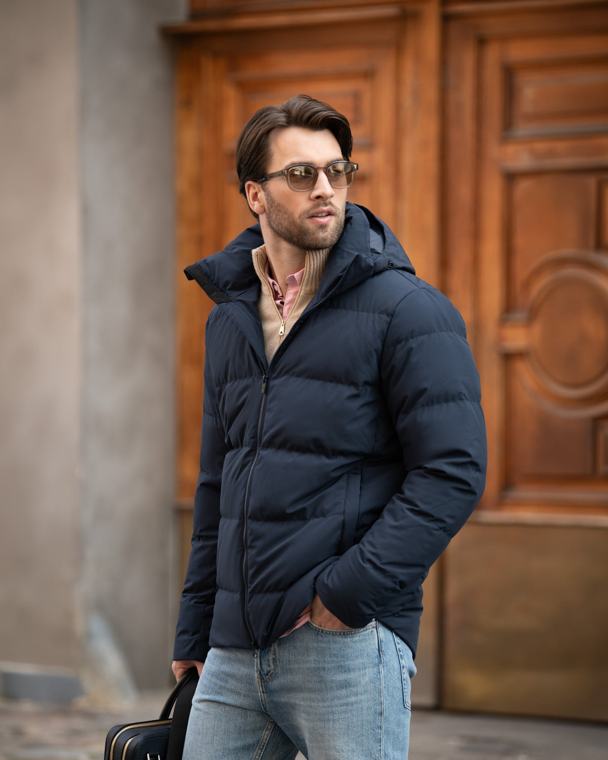 Telluride Men Navy AW24 Modelimage (1)