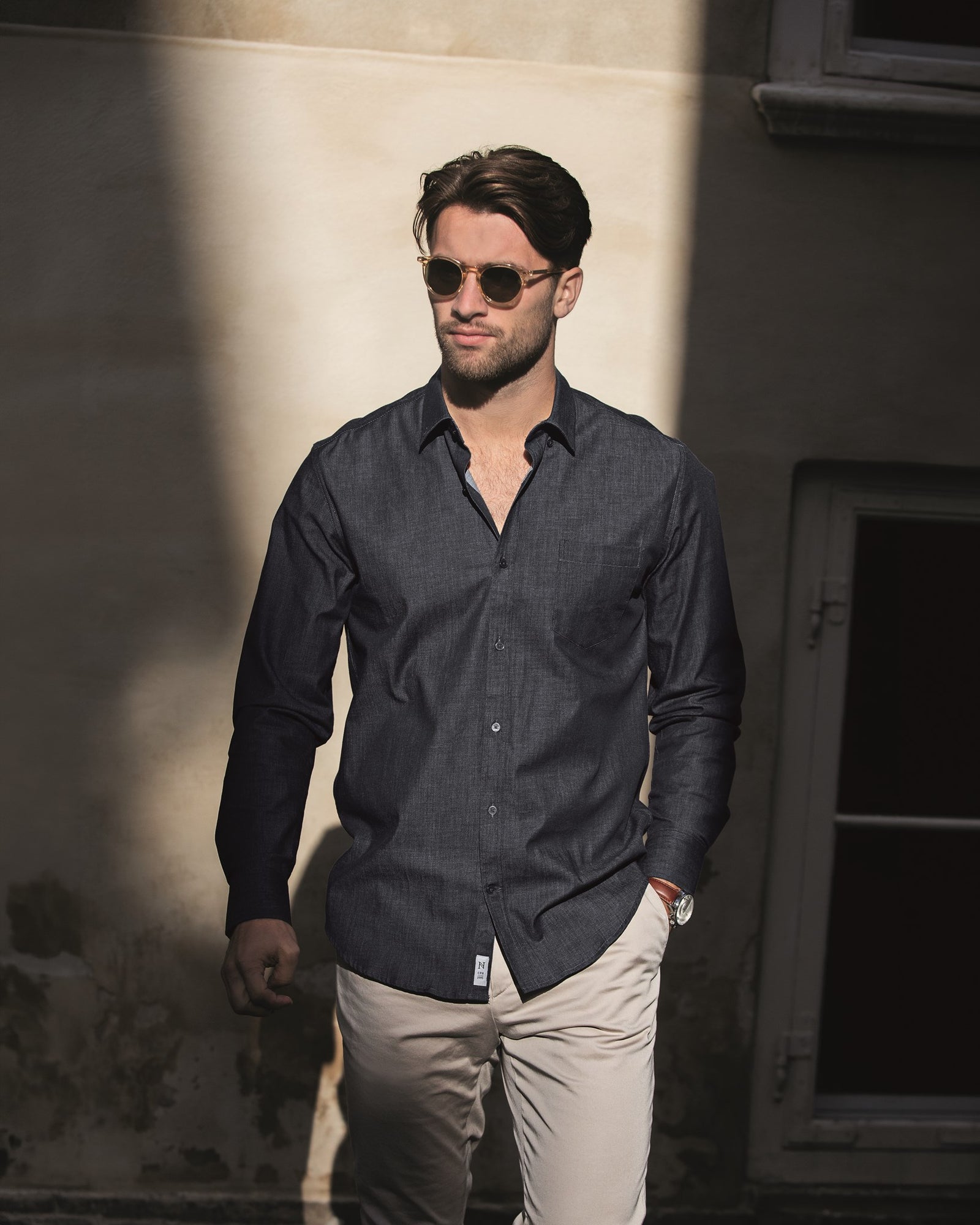 Torrance Modern Fit Men Indigo Back