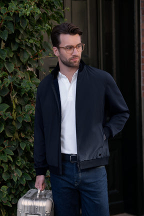 Westlake Men Navy SS26 Modelimage